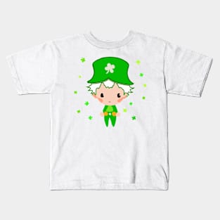 on St. Patrick’s Day bird bag Kids T-Shirt